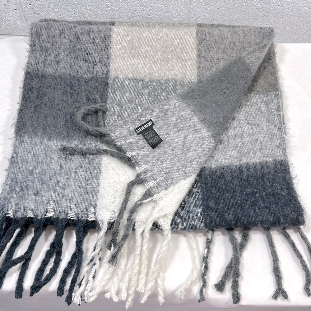 Steve Madden, super soft oversized scarf with fringe​​​​​​​​​​